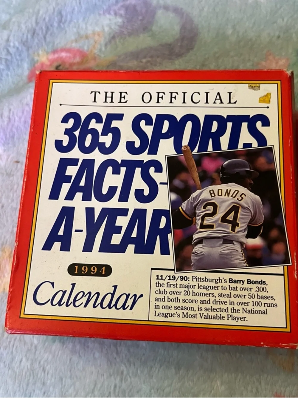 365 Sports Facts-A-Year 1994 Calendar Vintage